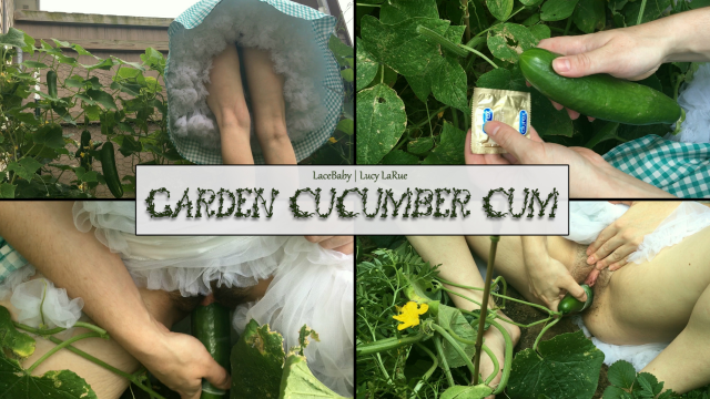 Garden Cucumber Cum video from Lucy LaRue