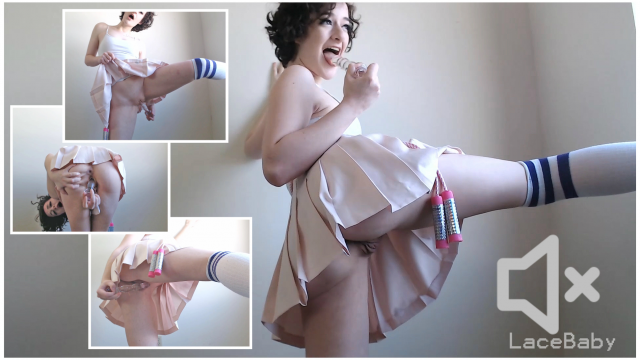 Little Slut and her Glass Dildo Shhh video from Lucy LaRue