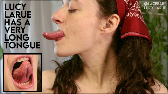 Lucy LaRue Has A Very Long Tongue video from Lucy LaRue