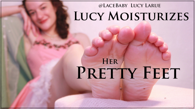 Lucy Moisturizes Her Pretty Feet video from Lucy LaRue