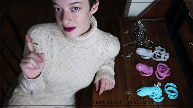 Lucys Locktober Chastity Cage Tour video from Lucy LaRue