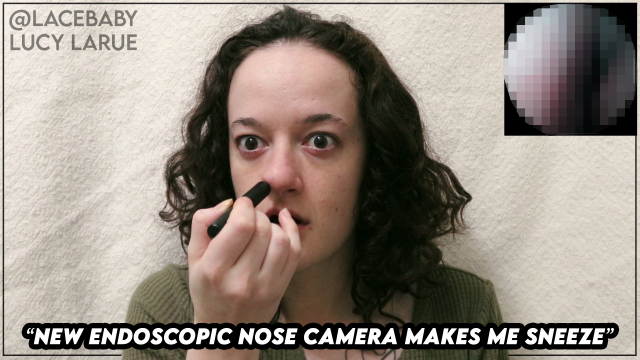 New Endoscopic Nose Camera Makes Me Sneeze video from Lucy LaRue