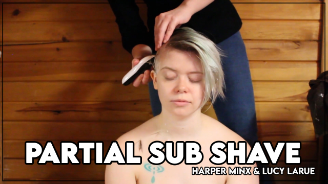 Partial Sub Shave with Harper Minx video from Lucy LaRue