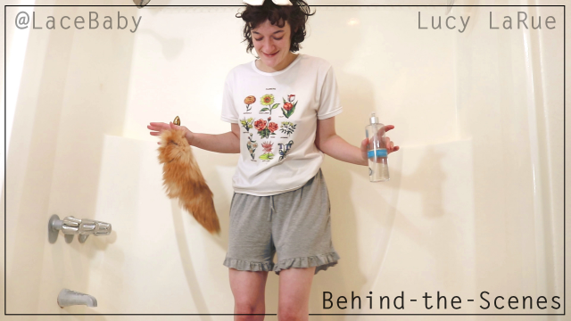 Petgirl Cleans BTS Clip Plug In N Out video from Lucy LaRue