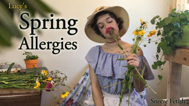 Spring Allergies Sneeze Fetish video from Lucy LaRue