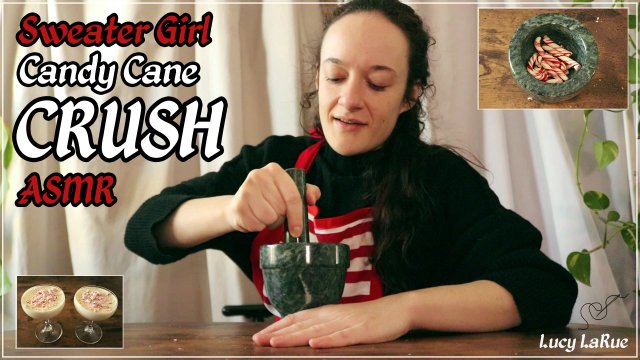 Sweater Girl Candy Cane Crush ASMR video from Lucy LaRue