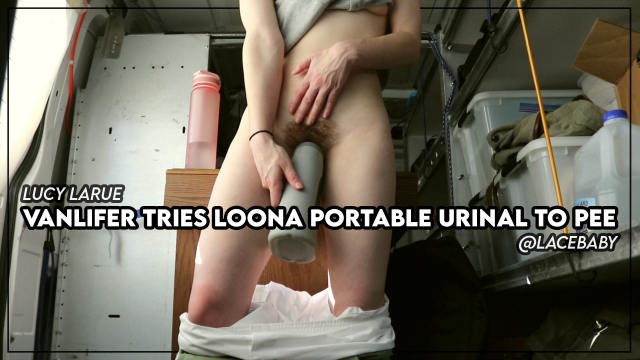 Vanlifer Tries Loona Portable Urinal to Pee video from Lucy LaRue