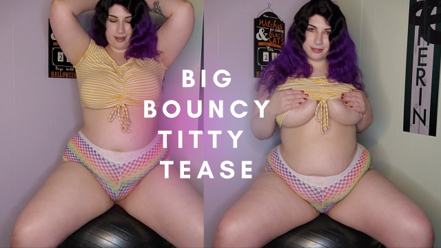 Big Bouncy Titty Tease video from Aria Nox