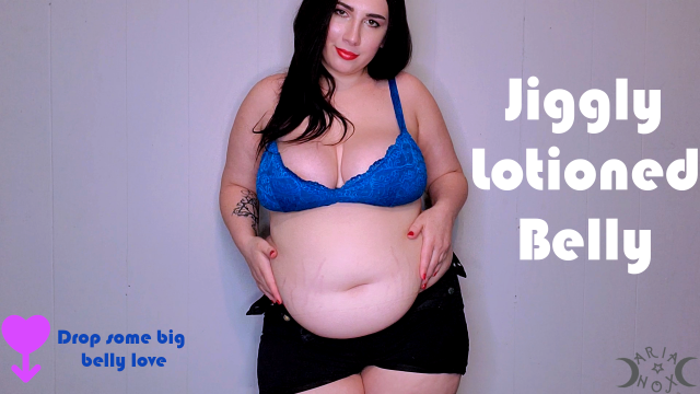 Jiggling My Lotioned Belly video from Aria Nox