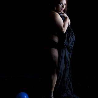 LadyBellaKush in nothing but a black sheet photo gallery by LittleBellaKush