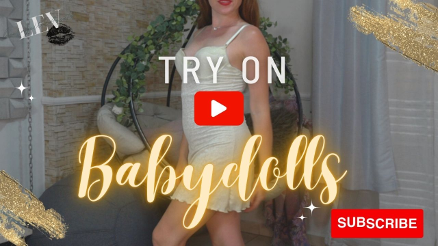 Babydoll Dress Lingerie Try-On Haul | Best 4k Mirror View | Natural Petite Redhead LeverageURAssets video from