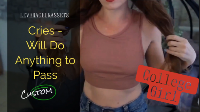 Redhead College Girl Will Do Anything to Pass - 553 video from LeverageURAssets