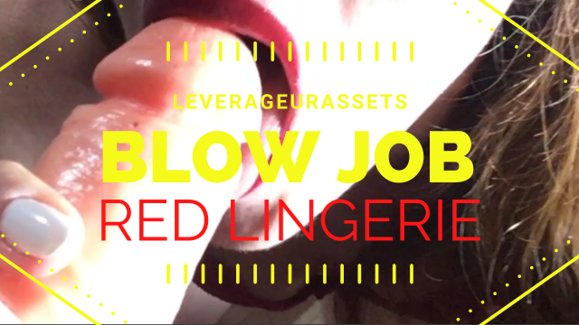 Redhead POV Blow Job with Dildo in red lingerie - 7 video from LeverageURAssets