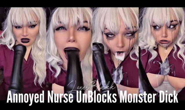 Annoyed Nurse Unblocks Monster Dick video from Lexxi Blakk