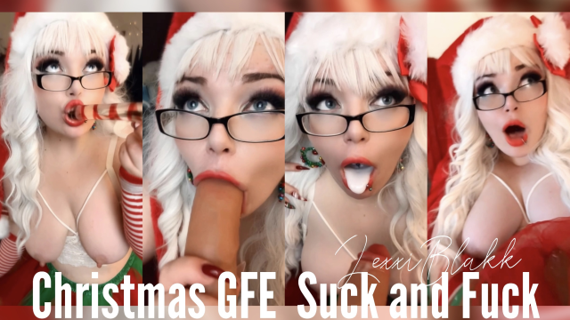 Christmas GFE Suck and Fuck video from Lexxi Blakk