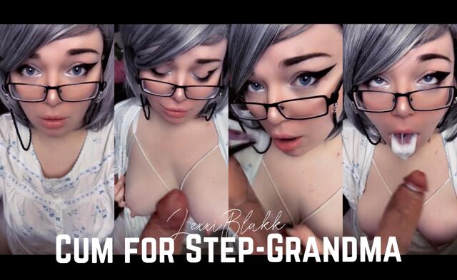 Cum for Step-Grandma video