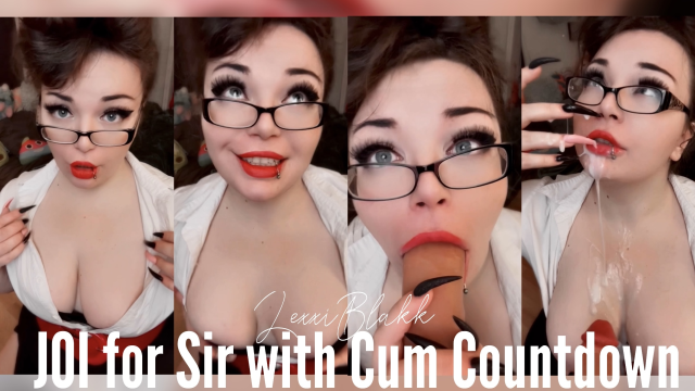 JOI for Sir with Cum Countdown video from Lexxi Blakk