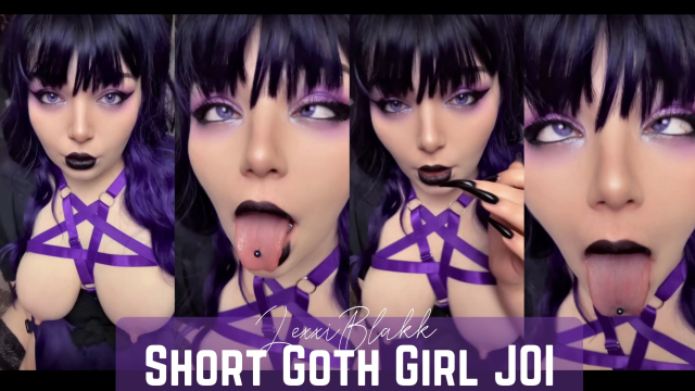 Short Goth Girl JOI video from Lexxi Blakk