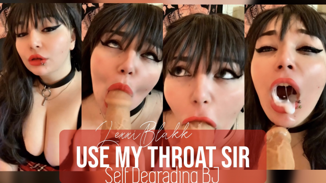 Use My Throat Sir video from Lexxi Blakk