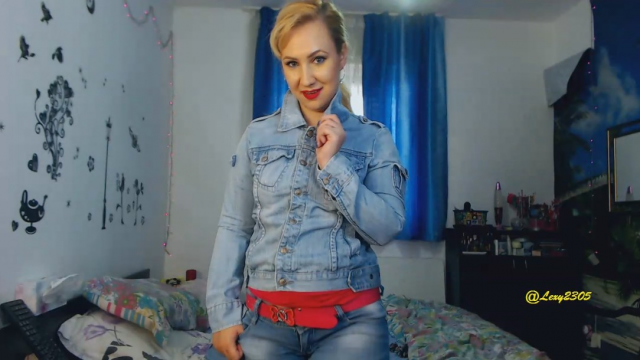 denim jeans jacket fetish video from MissLexyGold