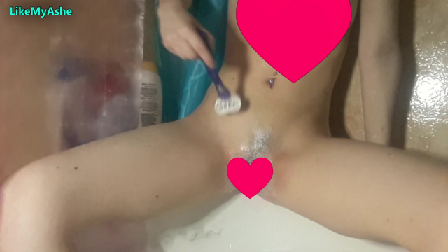 Shaving and Fingering Myself video from LikeMyAshe