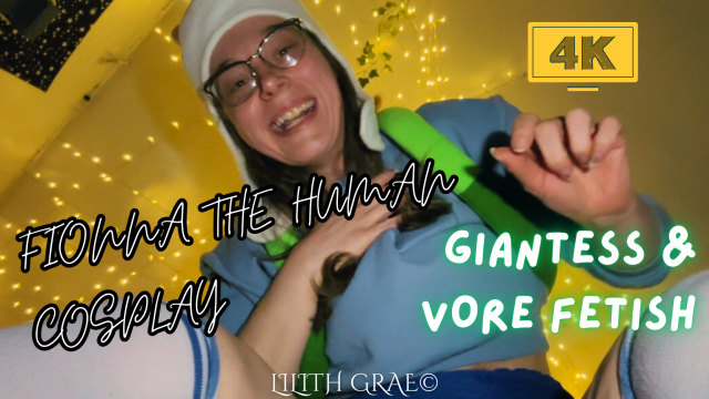 Nonnude Fionna the Human Cosplay Giantess Vore video from Lilith Grae