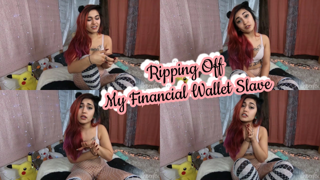 Ripping Off My Financial Wallet Slave 2 video from Raven Fox