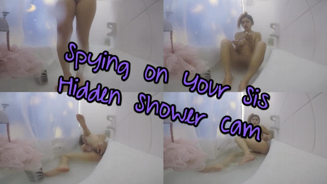 Spying on Your Sister - Hidden Shower Cam video from Raven Fox