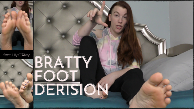 Bratty Foot Fetish Humiliation video from Lily ORiley