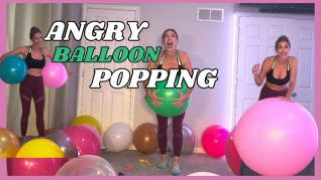 Angry Mommy POPS All of Your Large Balloons video from Lina Blackly