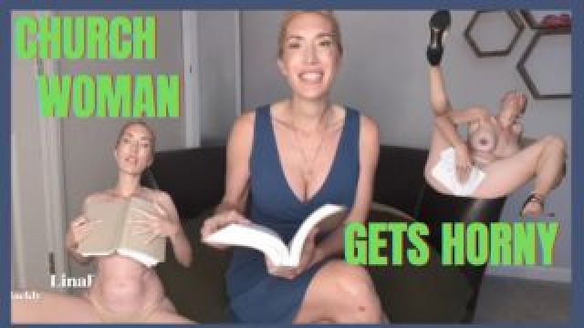 Horny Church MILF - Bible Blasphemy Masturbation video from Lina Blackly