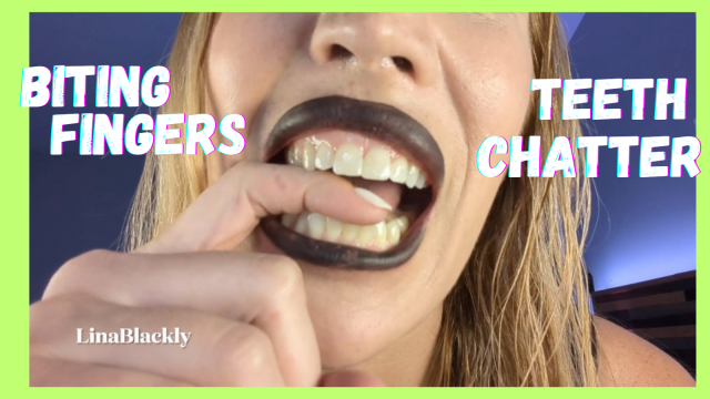 Lina Bites Her Finger, Teasing You with her Teeth video from Lina Blackly