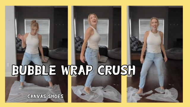 Lina Bubble Wrap Pop with Martial Arts video from Lina Blackly