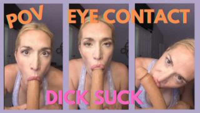 POV Dick Suck - Eye Contact Vertical video from Lina Blackly