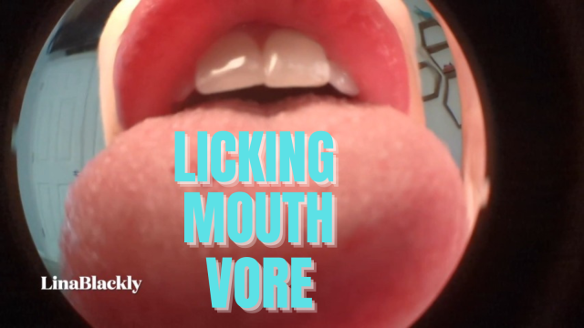 POV Giantess Licking Vore video from Lina Blackly