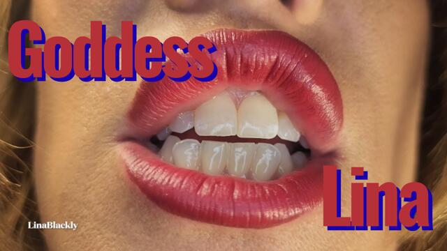 Prostrate Before Your Supreme Goddess Lina's Mouth video from Lina Blackly