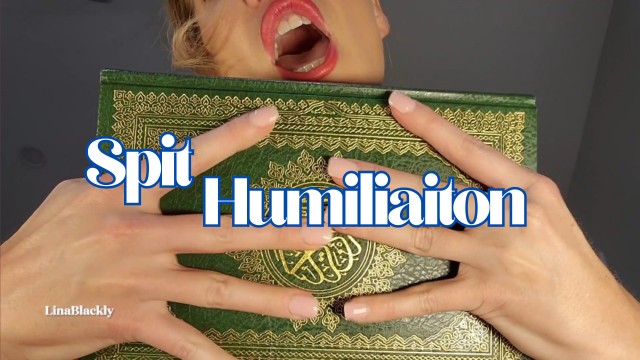 Spit and Verbal Humiliation - POV Quran video from Lina Blackly
