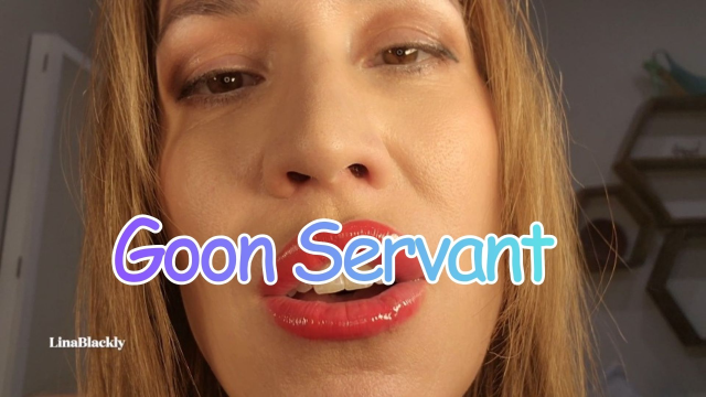 Stare Helplessly: My Powerless Goon Servant & Cum Slave video from Lina Blackly