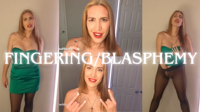 Teacher fed up - Blasphemy/Fingering video from Lina Blackly