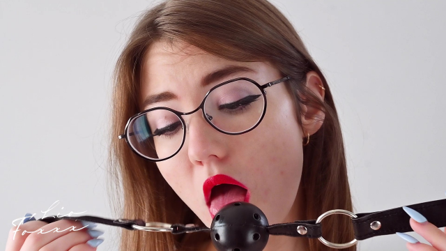 Red Lips on a Ball Gag video from Lio Foxxx