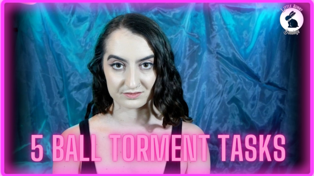 5 Cock and Ball Torment Tasks video from LittleBunnyBondage