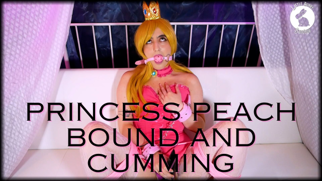 Princess Peach Bound and Cumming video from LittleBunnyBondage