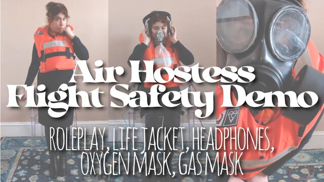 Air Hostess Flight Safety Demo video from Lettie Lith