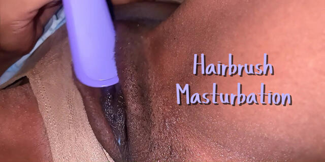 Hairbrush Masturbation video from