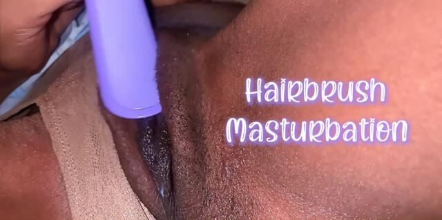 Hairbrush Masturbation - Improved Audio video from Nia