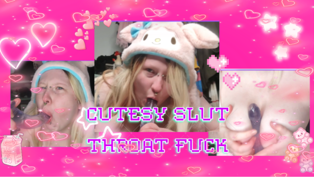 Cutesy Slut Throat and Titty Fucks Themself video from Squirt Critter