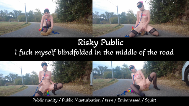 I fuck myself blindfolded in the middle of the road video from Anastasia Delacour