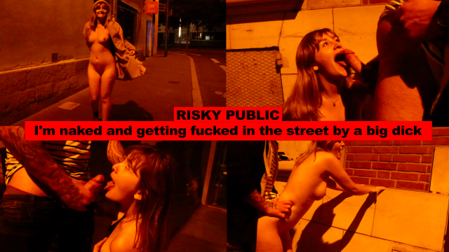 I'm naked and getting fucked in the street by a big dick video from Anastasia Delacour
