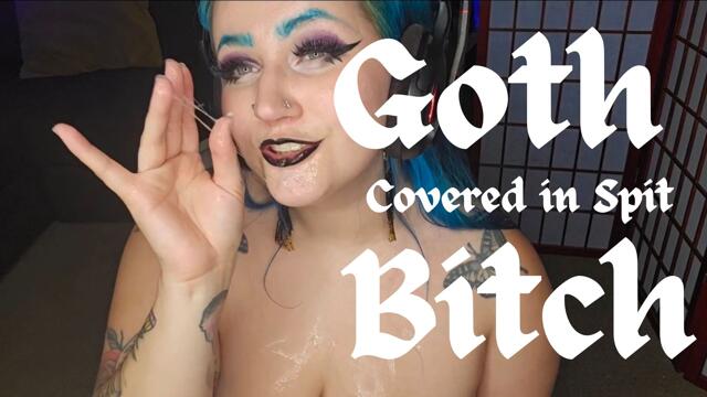 Goth Bitch Covered in Spit video