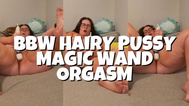 BBW Hairy Pussy Magic Wand Orgasm.mp4 video from Luna Lewis BBW